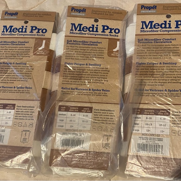 3 Pair Medi Pro Fatigue Fighter Over the Calf Socks size L - Picture 5 of 12